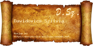 Davidovics Szilvia névjegykártya